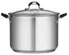 Tramontina Covered Stock Pot Stainless Steel 16-QUART 80117/179 New. Price: $77.99.