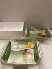 Nami Non-stick Glass Ovenware 2 Baking Dishes Green Apple Cooking X S8661 New. Price: $32.00.