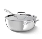 Calphalon Premier Stainless Steel 4.5-QT Chef's Pan With Lid New. Price: $119.99.