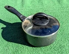 Oster Clairborned Anodized Covered W/glass Lid Kitchen Cooking 1QT Sauce Pan Guc Used. Price: $9.95.