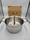All-clad BD55508 Quart Stockpot Silver New. Price: $169.99.