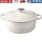 Enameled Cast Iron Dutch Oven 7 Quart Heavy Duty Cookware Kitchen Essential New. Price: $56.46.