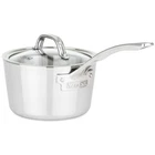 Viking 3 Ply Stainless Steel Saucepan With Glass Lid 2.4 Quart Induction Safe New. Price: $120.90.