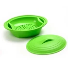 Norpro 180 Silicone Steamer With Insert, Green, Medium New. Price: $29.44.