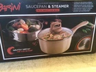 Parini Aluminum Nonstick Saucepan & Steamer Induction Base Glass Lid 2.1 Qt New. Price: $19.99.