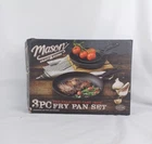 New In Box Mason Craft&more Cast Iron Fry Pan 3 Piece Set Pre-seasoned. Price: $43.99.