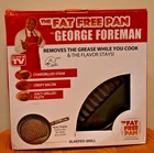 George Foreman 10.3" Non-stick Grill Anodized Fat Reducing Slanted Frying Pan New. Price: $40.00.