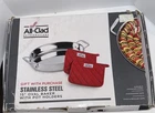 All Clad Stainless Steel 15" Oval Baker With Pot Holders New. Price: $73.80.