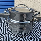 Kirkland Signature Pro Copper Core Ss 4 Qt Saucepan Pot W Lid + Steamer Insert Used. Price: $84.99.