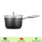 Calphalon Premier Hard-anodized Nonstick 3.5-QUART Sauce Pan With Lid New. Price: $96.00.