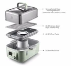Buydeem Electric Food Steamer Double Layer Lcd Display Stainless Steel New. Price: $211.03.