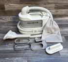 Rowenta Pro Compact Garment Steamer Is 1430 With All Nozzle Attachments Used. Price: $29.99.