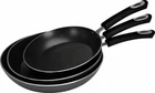 Utopia Kitchen Frying Set 3-PIECE Aluminum Nonstick Pan, 8"-9.5"- 11" New. Price: $94.43.