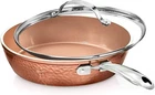 Gotham Steel 9.5" Hammered Pan With Tempered Glass Lid Cool Touch Handles New. Price: $49.99.