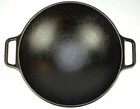 Lodge Cast Iron Wok With Flat Base Used. Price: $60.00.