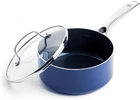 Cookware Diamond Infused Ceramic Nonstick, 2QT Saucepan Pot With Lid, Pfas-fr... New. Price: $34.95.
