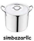Mainstays 8-QT Stainless Steel Stock Pot With Lid, Durable, Stay-cool Handles New. Price: $8.38.