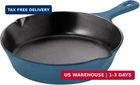 Utopia Kitchen Cast Iron Frying 6.5 Inch, Chefs Pan, Pre Seasoned New. Price: $17.45.