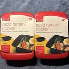 Rapid Ramen Cooker, Dishwasher Safe, (red Or Black) Lots Of 2 New. Price: $14.99.