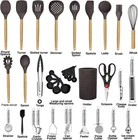 35 Piece Kitchen Utensil Set Made Of Silicone Wooden Handle Non-stick New. Price: $42.99.