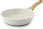 Sensarte Nonstick Ceramic Frying Pan Skillet, 8-INCH Omelet Inch, White New. Price: $35.37.