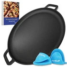 16 Inch Cast Iron Pizza Pan Round Griddle By Starblue With Free Silicone New. Price: $83.61.