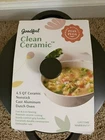 Goodful Clean Ceramic 4.5 Qt Nonstick Cast Aluminum Dutch Oven New. Price: $45.00.