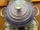Creuset Cocotte Ronde 20CM Purple Silver Knob Dutch Oven Cast Iron Pot Japan Used. Price: $184.14.