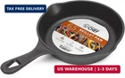 Commercial Chef 6.5-INCH Cast Skillet Pan, Pre-seasoned Iron, Integrat New. Price: $16.42.