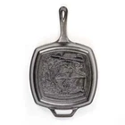 Lodge L8SGPWLFI Wildlife Series Trout Pre Seasoned 10.5 In Square Grill Pan New. Price: $44.98.