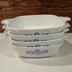 Vtg Corning Ware Blue Cornflower P-41 Petite Pan Set Of Used. Price: $28.50.