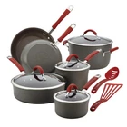 Rachael Ray 87630 Cucina Hard-anodized Nonstick Cookware Pots Pans Set 12-PIECE New. Price: $149.99.