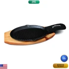 Jim Beam JB0159 Heavy Duty Construction Pre Seasoned Cast Iron Skillet Wooden New. Price: $45.54.