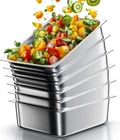 Wantjoin Steam Table Hotel Pans 1/2 Size 4 Inch Deep Stainless Steel 6 Pack New. Price: $101.99.