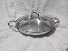 Wolfgang Puck Cafe Collection 12" Everything Pan W/ Glass Lid Stainless Steel Used. Price: $28.03.