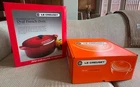 Le Creuset Signature Oval Dutch Oven, 8 Qt. Cerise Red - New In Box. Price: $320.00.