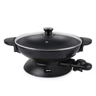 Aroma Housewares AEW-306 Electric Wok With Tempered Glass Lid 5QT., Black New. Price: $118.99.