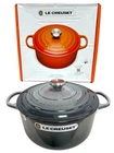 Signature Enameled Cast Iron Round Dutch Oven, 5.5 Qt. In Oyster, Creuset New. Price: $294.99.