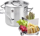 Arc 20QT Stainless Steel Tamale Steamer Pot With Easy-fill Water Spout, Seafood New. Price: $125.90.