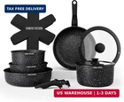 Country Kitchen Cookware Set With Removable Handle, Oven & Rv Safe Pots Pans New. Price: $160.48.