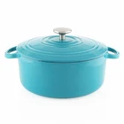 Chantal 5QT. Round Cast Iron Dutch Oven Sea Blue New. Price: $287.95.