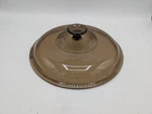 Pyrex V-33-C Amber Replacement Lid For Corning 2.5 Qt Ribbed Casseroles Used. Price: $17.63.