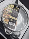 Iko 18K Signature Series 3.5 Qt Saut Pan With Lid Steam Basket Spatula Set New. Price: $14.95.