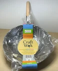 New Craft Wok 14 Inch Hand Hammered Carbon Steel Round Bottom 731W88. Price: $40.00.