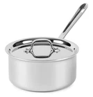All Clad D3 Stainless Steel Tri-ply 3-QT Sauce Pan W/ Lid New. Price: $129.00.