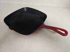 Cuisinart Enameled Cast Iron Square Grill Pan 9.25 Inch Red CI30-23 1/4 Used. Price: $18.74.