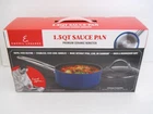 Emeril Lagasse Premium Ceramic Nonstick Cookware 1.5 Qt Sauce Pan With Lid Blue New. Price: $16.00.