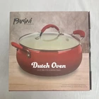 Parini 5.5 Qt Round Aluminum Ceramic Non-stick Dutch Oven W/ Lid Red New. Price: $34.95.