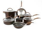 Circulon Symmetry Hard-anodized Nonstick 11-PIECE Cookware Set New. Price: $219.99.