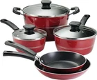 Tramontina Sicilia 8-PIECE Non Stick Cookware Set With Piece, Raspberry New. Price: $197.40.